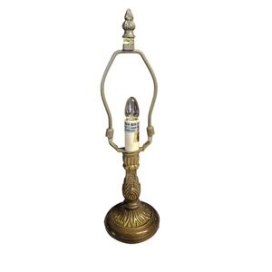 Vintage art nouveau lamp base Tiffany style 13"